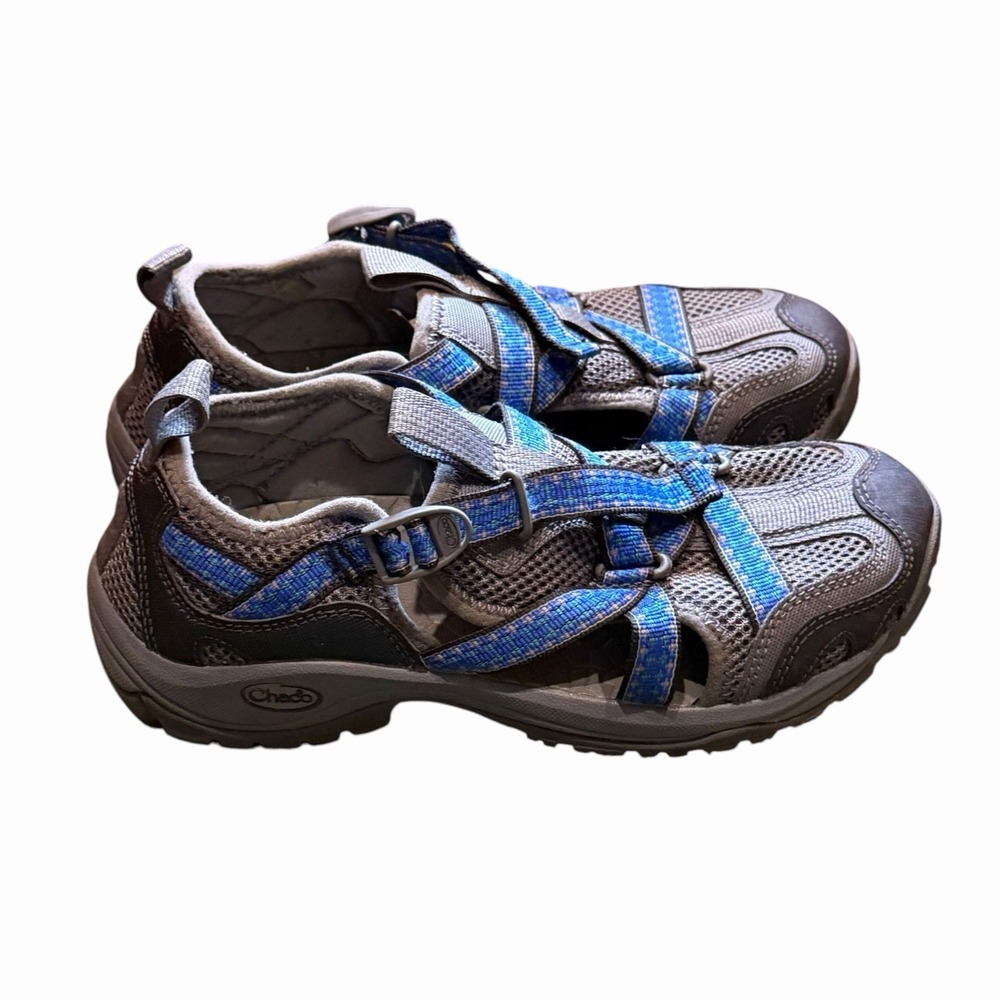 Chaco Outcross Vibram Pro Web Hybrid Water Hiking Shoes Gray Blue Women's 6.5